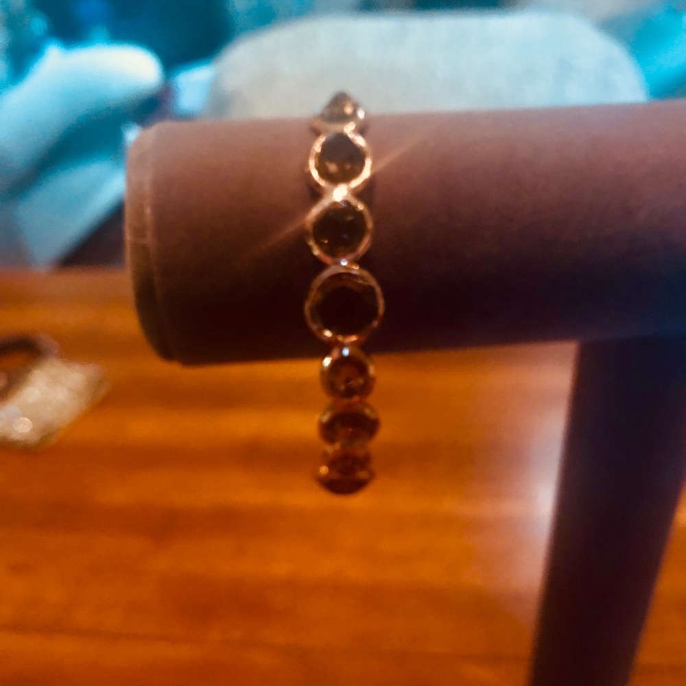 Ippolita Rose Gold and Smoky Topaz Bangle